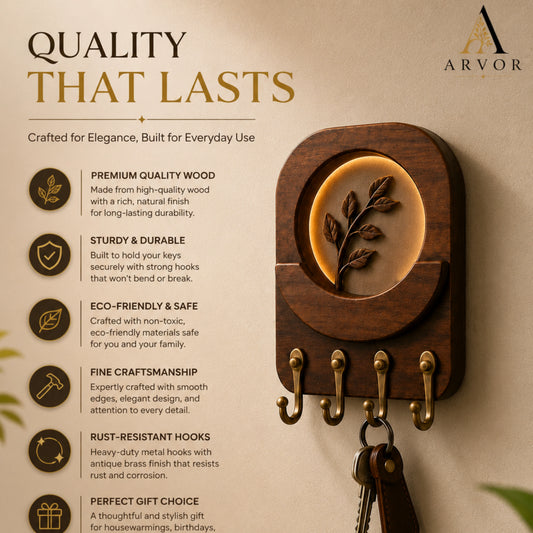 Nivora Glow Wood Key Holder